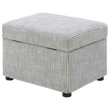 Winter - Upholstered Hydraulic Lift Top Storage Ottoman