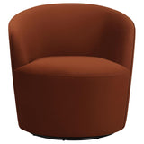 Joyce Upholstered Barrel Back Swivel Chair