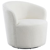 Joyce Upholstered Barrel Back Swivel Chair
