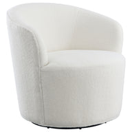 Joyce Upholstered Barrel Back Swivel Chair