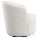 Joyce Upholstered Barrel Back Swivel Chair