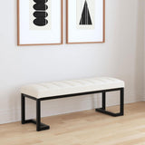 Mesa - Boucle Upholstered Tufted Accent Bench