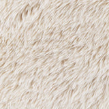 Fitzroy - Faux Fur Upholstered Chair Solid Wood Arms - Latte