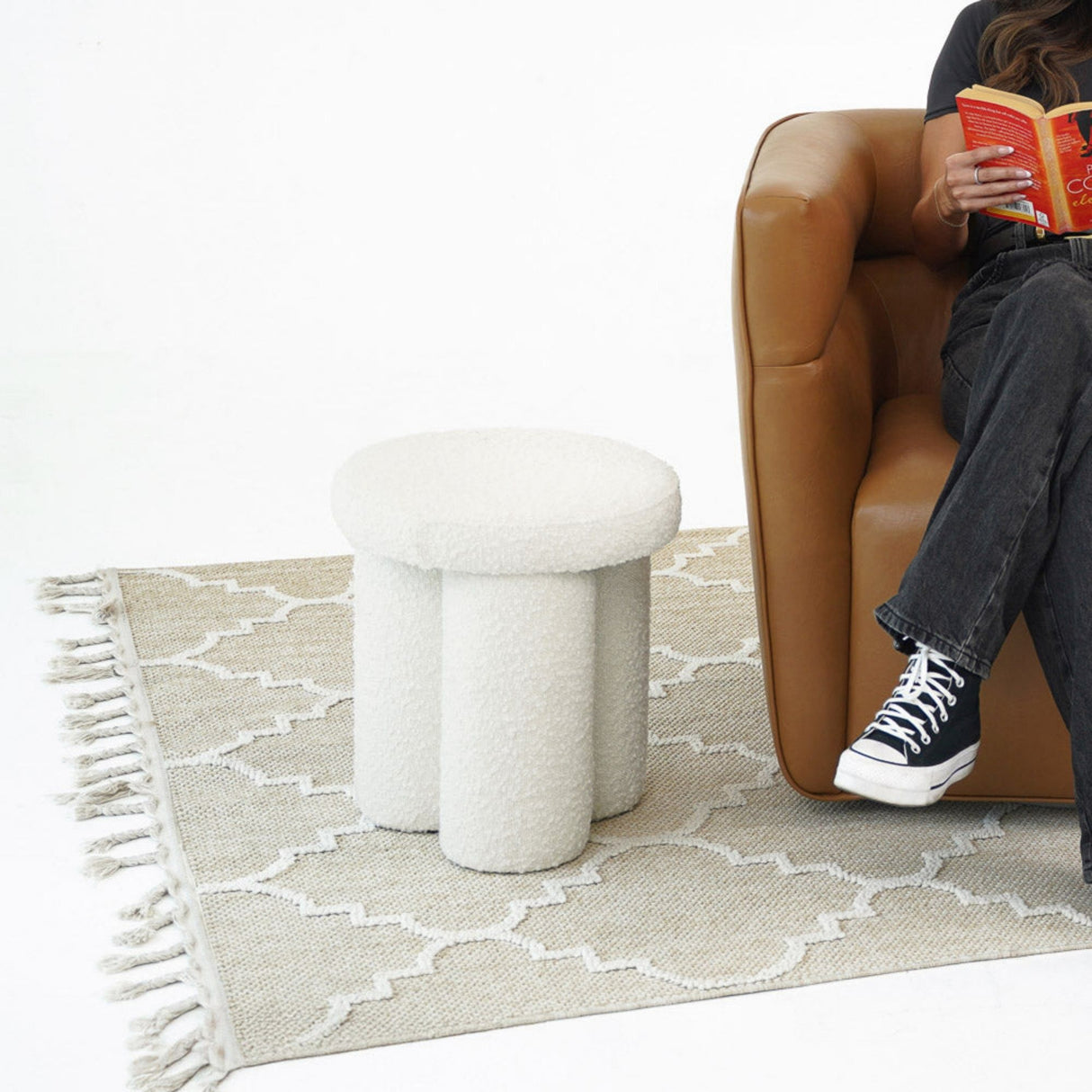 Wesley - Stool - Ivory