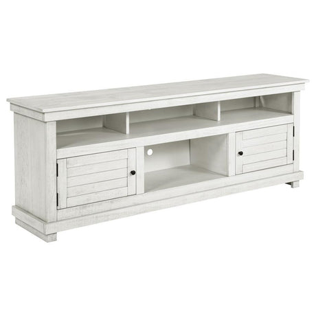 Payne - TV Stand Media Console White 70"W x 16.25"D x 27"H by Coaster Fine Furniture | Bel Furniture
