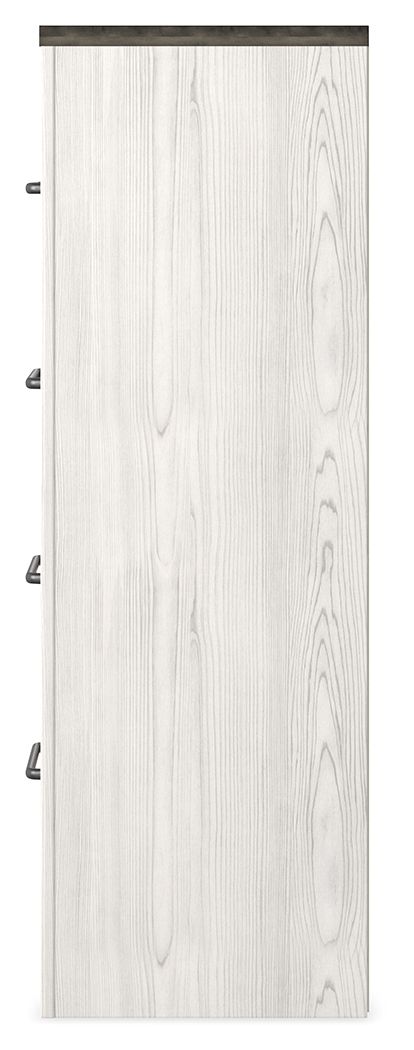 Gerridan - Four Drawer Chest - White / Gray - view 7