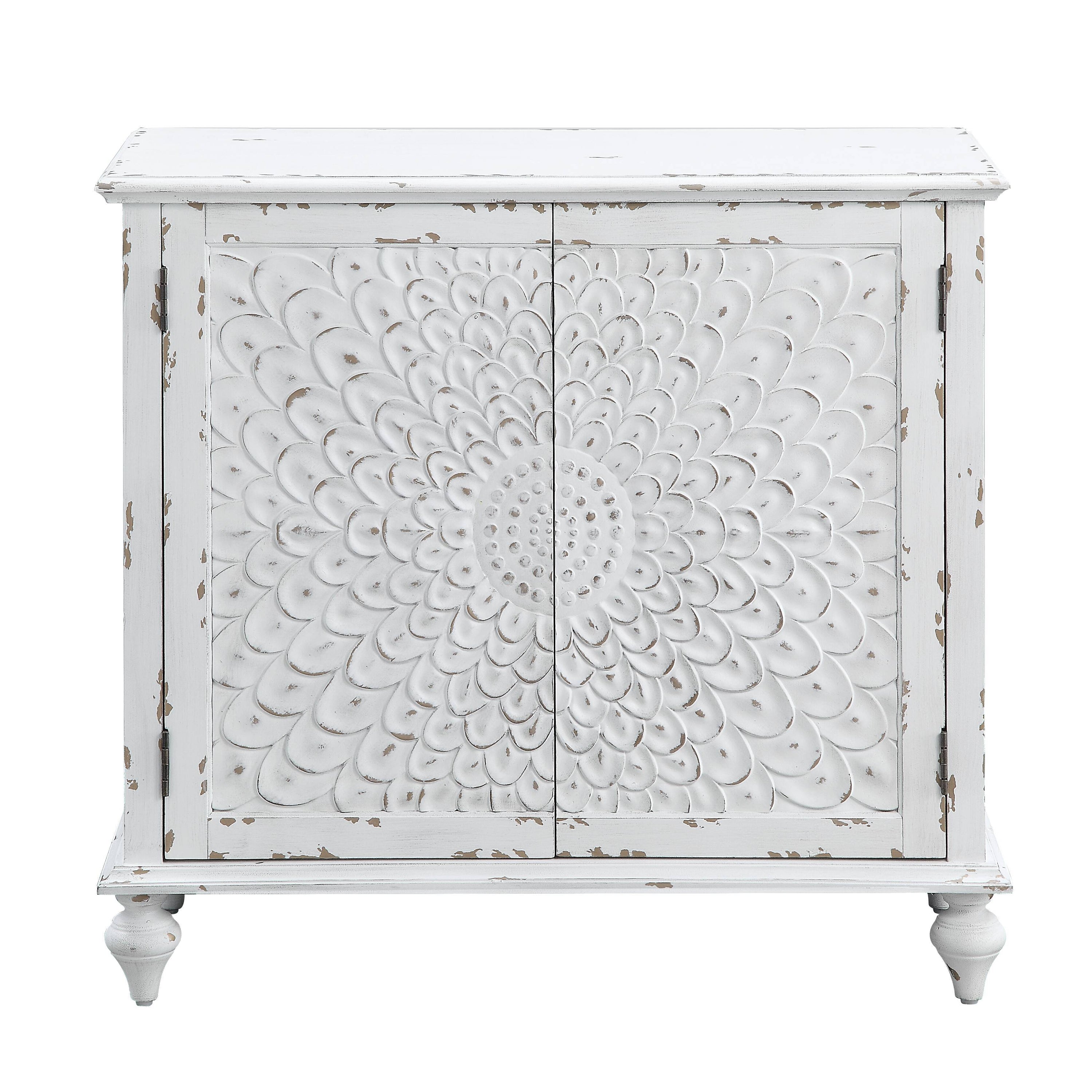 Daray - Antique Console Cabinet - White