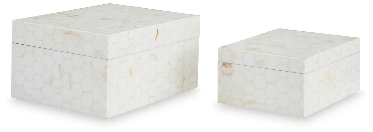 Aldenburg - Cream - Box Set (Set of 2) - Baskets & Boxes by Signature ...