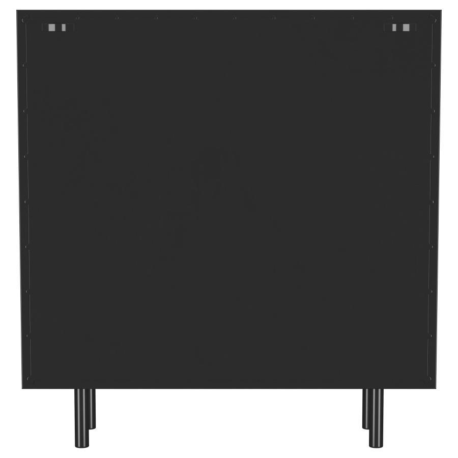 Dalia - 2 Door Accent Storage Cabinet With Shelving - Black by Coaster Fine Furniture | Bel Furniture