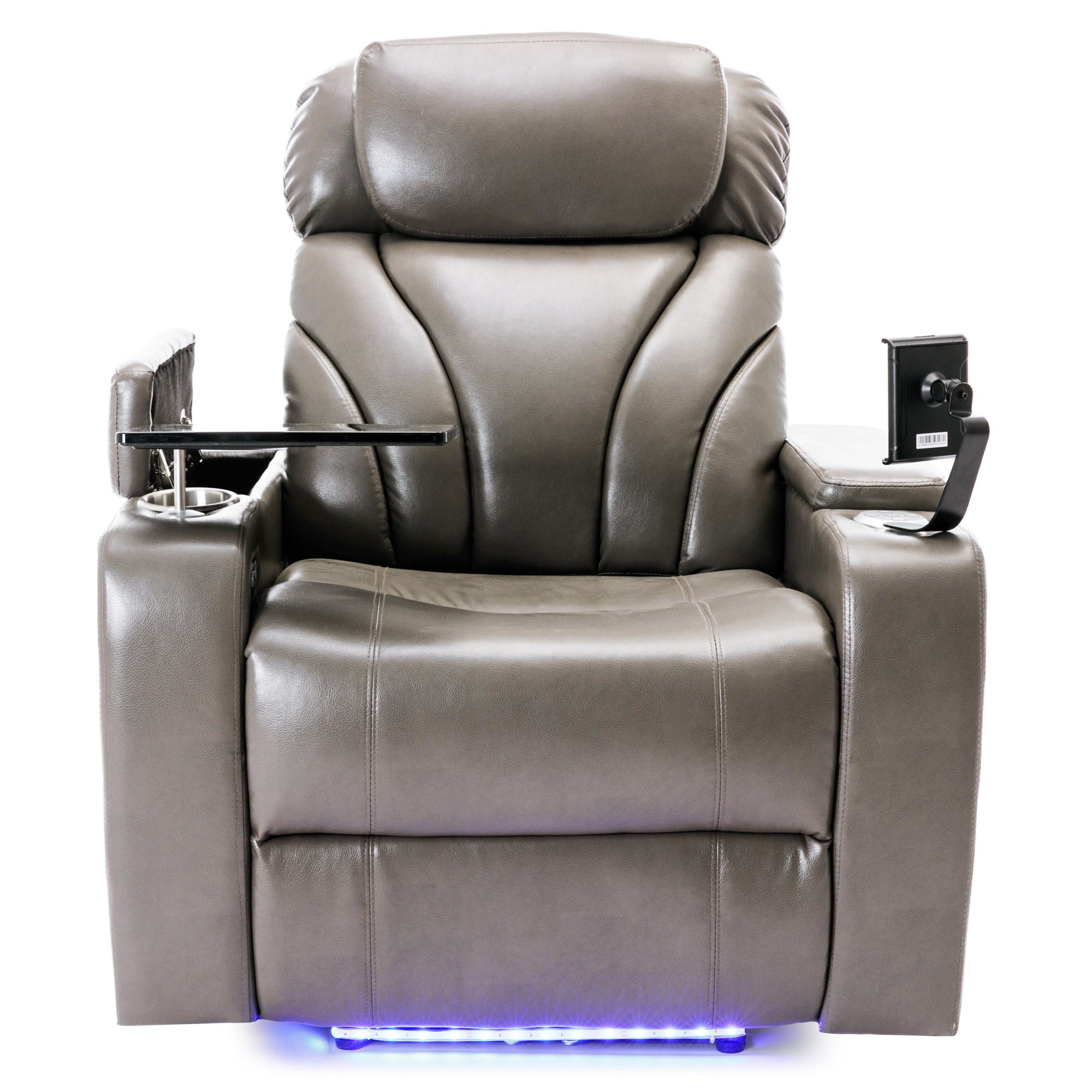 Power Motion Recliner With USB Charging Port And Hidden Arm Storage, Home Theater Seating With Convenient Cup Holder Design, And Stereo