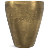 Cavan - Cast Aluminum Side Table - Antique Brass by Simpli-Home | Bel Furniture