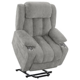 Houston - Upholstered Power Lift Recliner Chair by CoasterEveryday | Bel Furniture