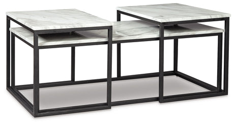 Donnesta - Occasional Table Set (Set of 3) - Gray / Black - view 6