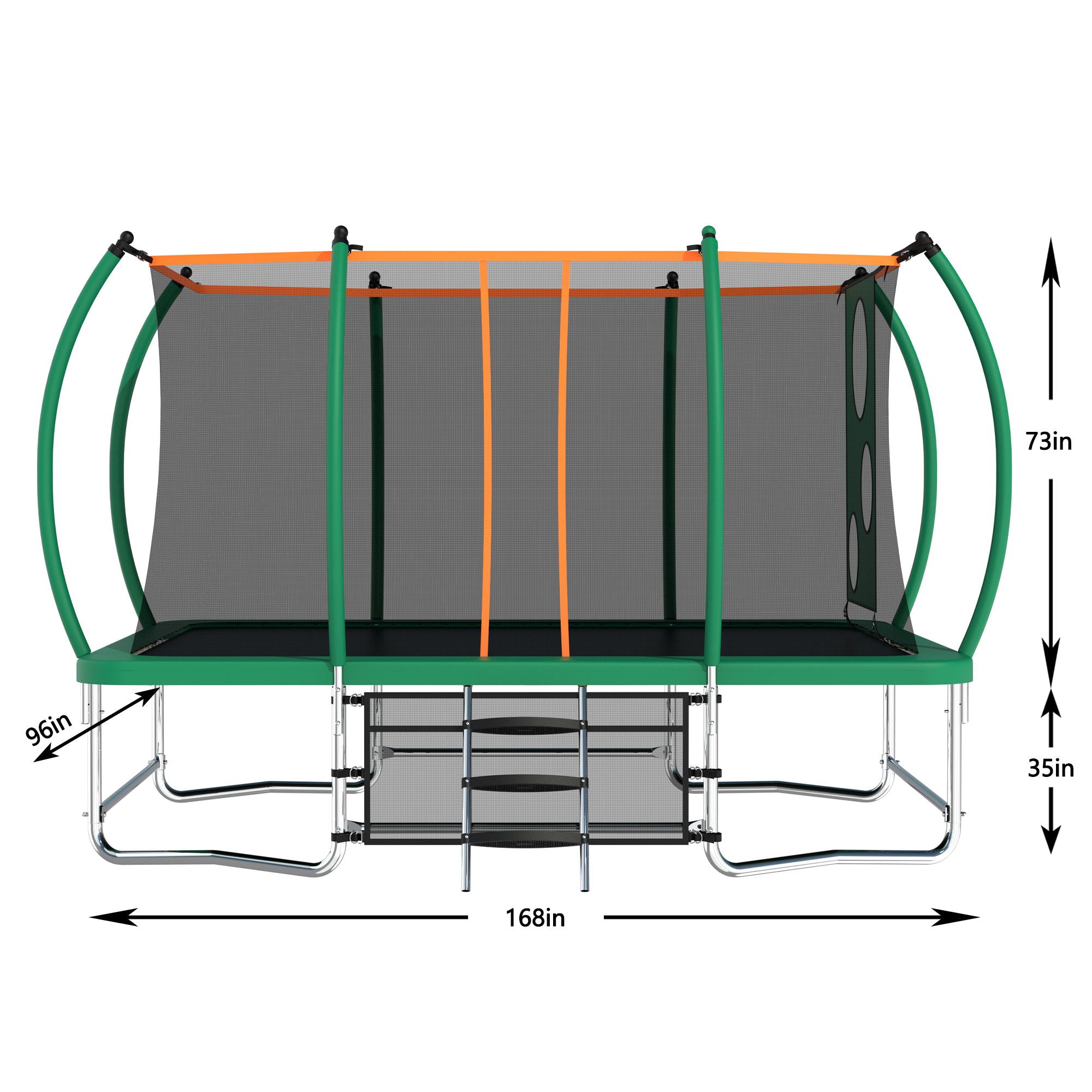 Outdoor Square Trampolines For Kids Adults Long Rectangular Tumbling Trampoline