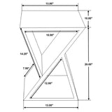 Lily - Solid Reclaimed Wood Accent Side Table - Natural