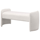 Peoria - Velvet Upholstered Accent Bench - Ivory