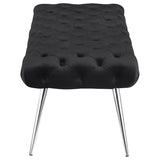 Ella - Upholstered Tufted Bench Metal Legs
