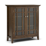 Bedford - Storage Media Cabinet Light Brown 17"W x 39"D x 42.5"H by Simpli-Home | Bel Furniture