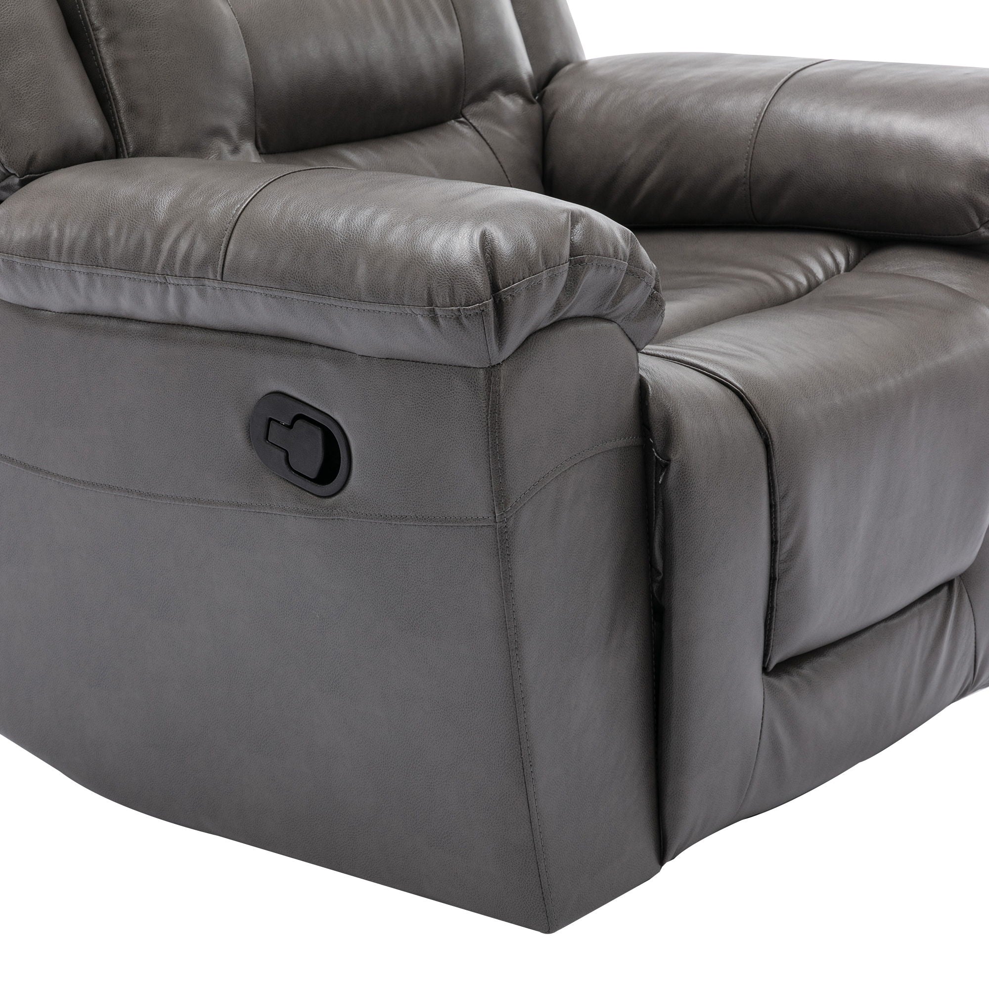 360° Swivel And Rocking Home Theater Recliner Manual Recliner Chair With Wide Armrest For Living Room