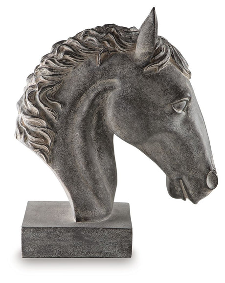 Carnlow - Antique Black - Sculpture by Signature Design by Ashley® | Bel Furniture