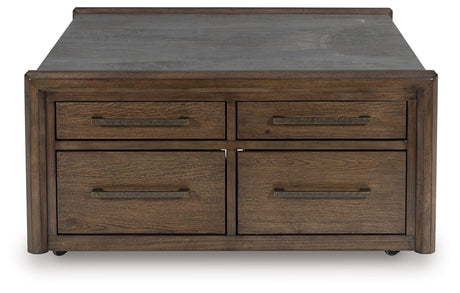 Kallenny - Brown / Gray - Square Cocktail Table by Signature Design by Ashley® | Bel Furniture