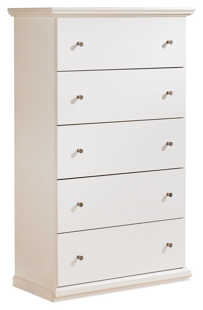 Bostwick Shoals - White - Five Drawer Chest by Signature Design by Ashley® | Bel Furniture