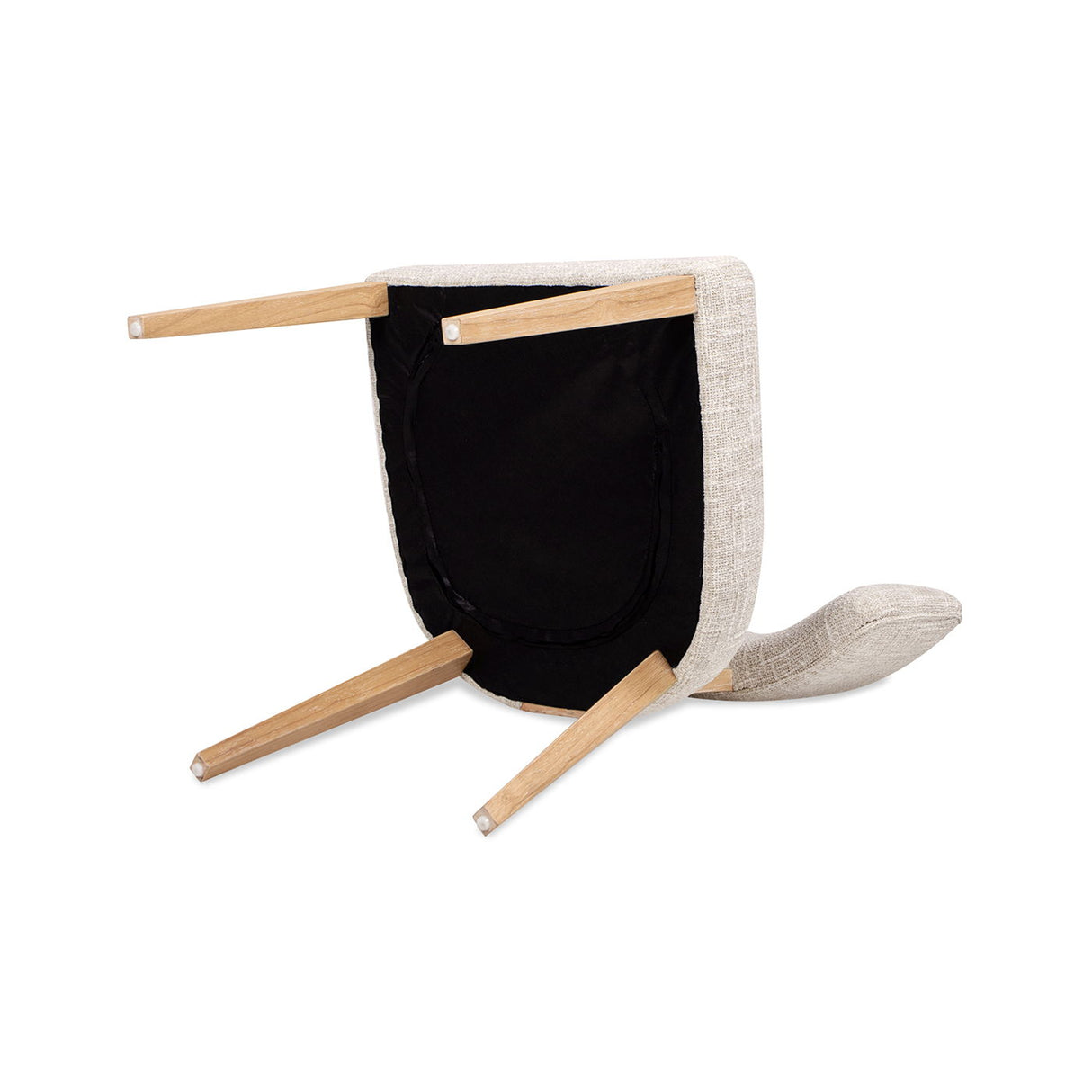 Louise - Split Back Upholstered Dining Side Chair (Set of 2) - Travertine Beige by Jennifer Taylor Home | Bel Furniture