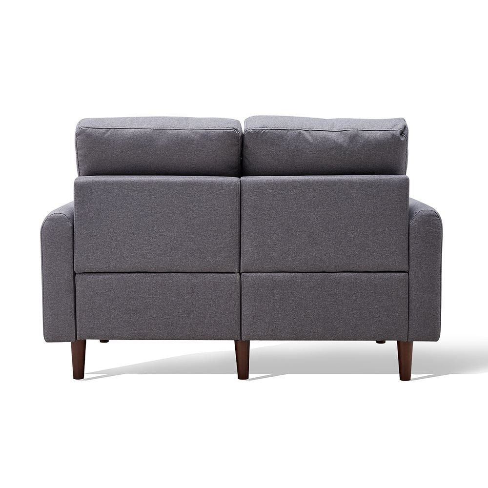 Loft Round Arm Modular Loveseat - Gray