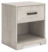 Shawburn - Whitewash - One Drawer Night Stand by Signature Design by Ashley® | Bel Furniture