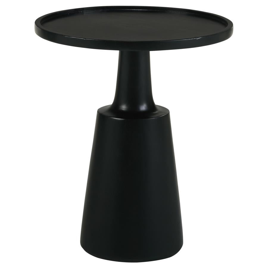 Ixia Round Solid Mango Wood Accent Side Table