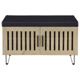 Brixton - 2-Door Padded Entryway Shoe Storage Bench