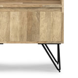 Hunter - Tall Bookcase - Natural by Simpli-Home | Bel Furniture