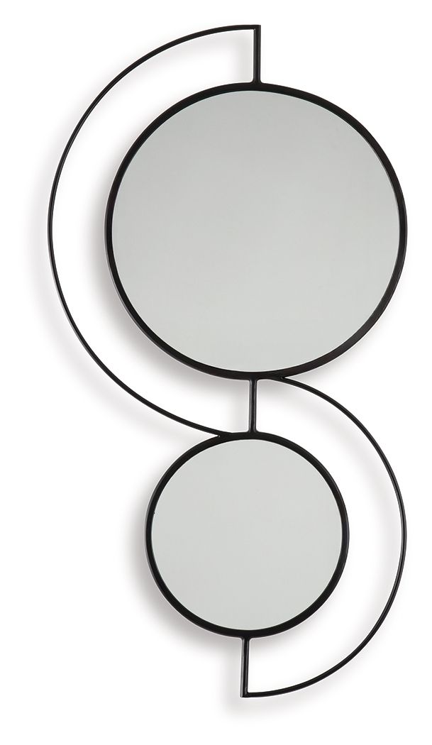 Shayham - Black - Accent Mirror by Signature Design by Ashley® | Bel Furniture