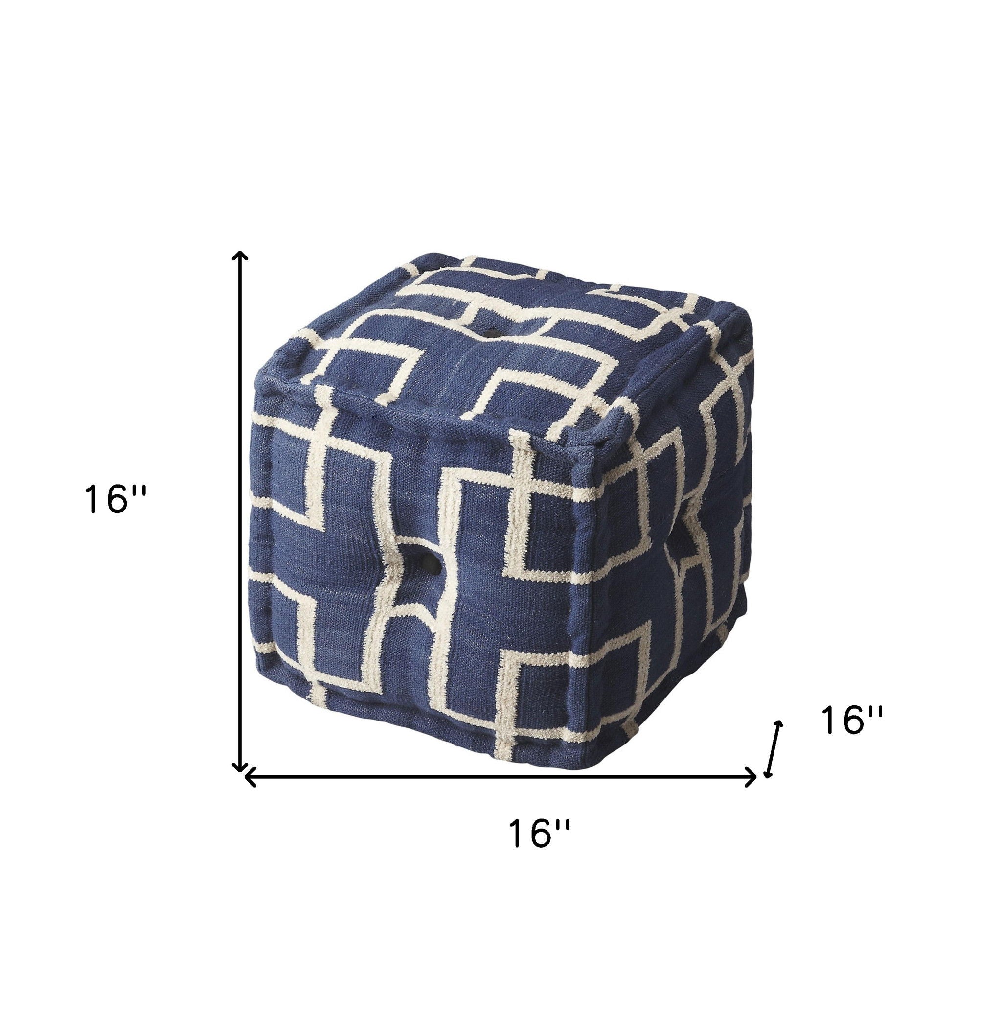 Pouf Ottoman - Blue