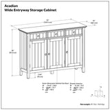 Acadian - Entryway Storage Cabinet - Brown