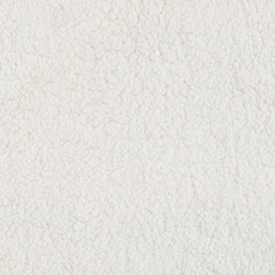 Isabella - Faux Sheepskin Upholstered Accent Chair Natural - Ivory by CoasterElevations | Bel Furniture