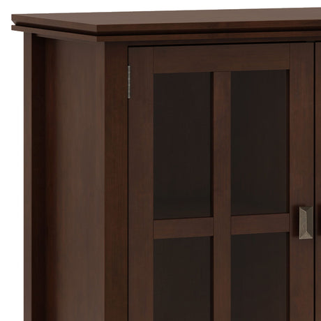 Artisan - Handcrafted Wide 4 Door Storage Cabinet by Simpli-Home | Bel Furniture
