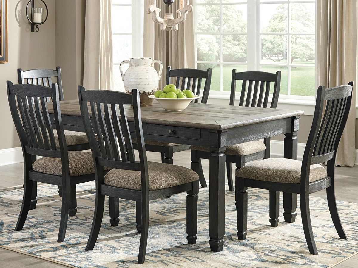 Tyler Creek - Black / Gray - Rectangular Dining Room Table by Signature Design by Ashley® | Bel Furniture