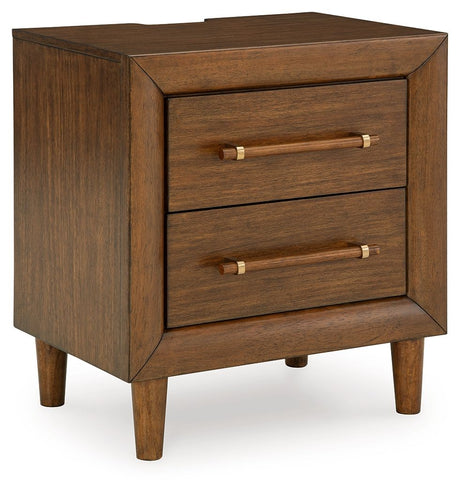 Lyncott - Brown - Two Drawer Night Stand by Signature Design by Ashley® | Bel Furniture