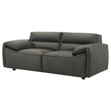 Buxton - Top Grain Leather Upholstered Loveseat