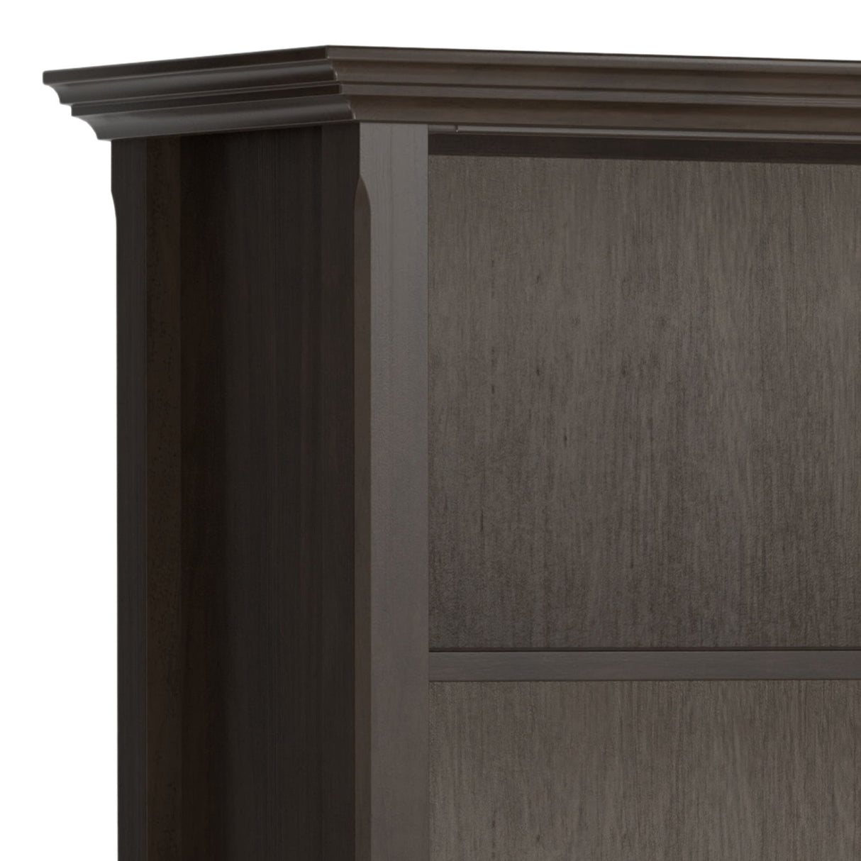 Amherst - Transitional 5 Shelf Bookcase - Brown by Simpli-Home | Bel Furniture