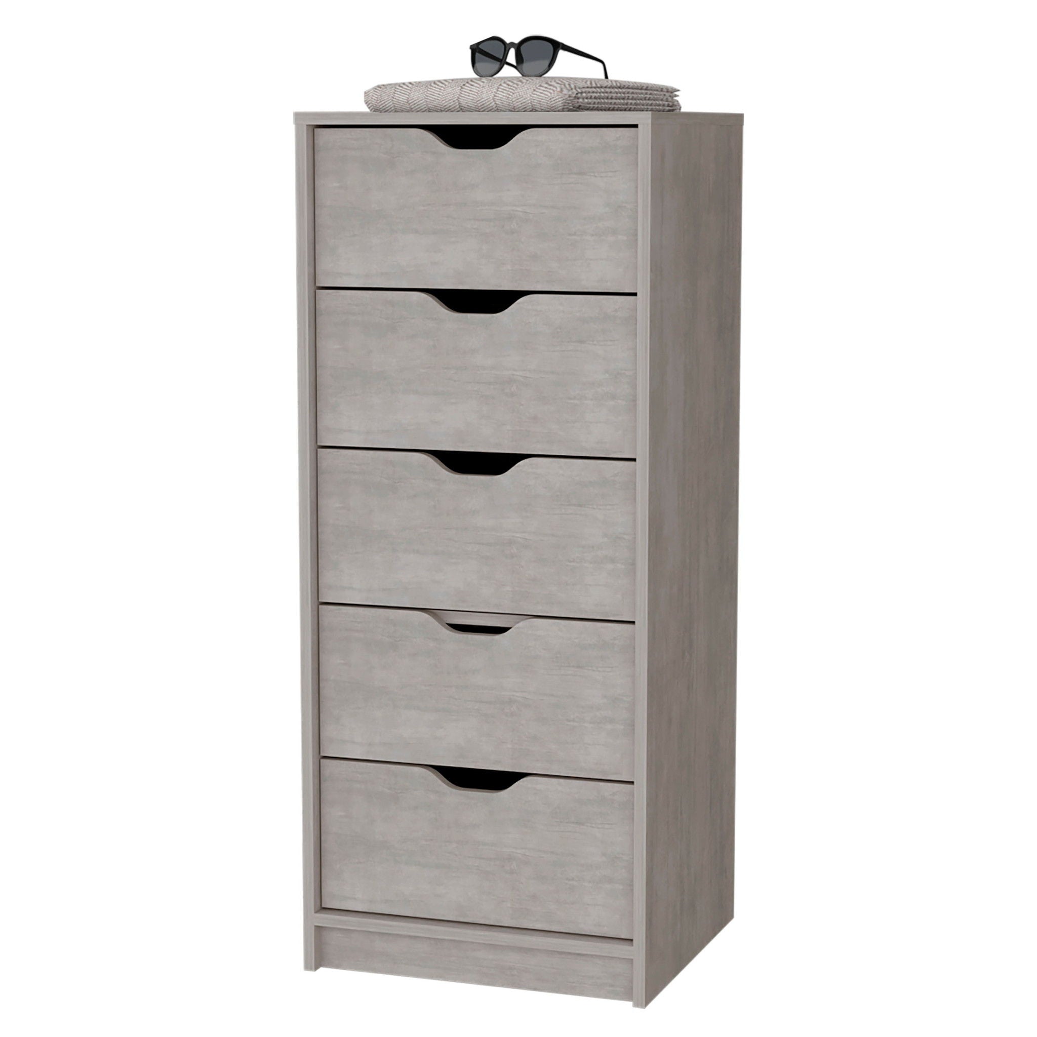 Five Drawer Standard Chest - Oak