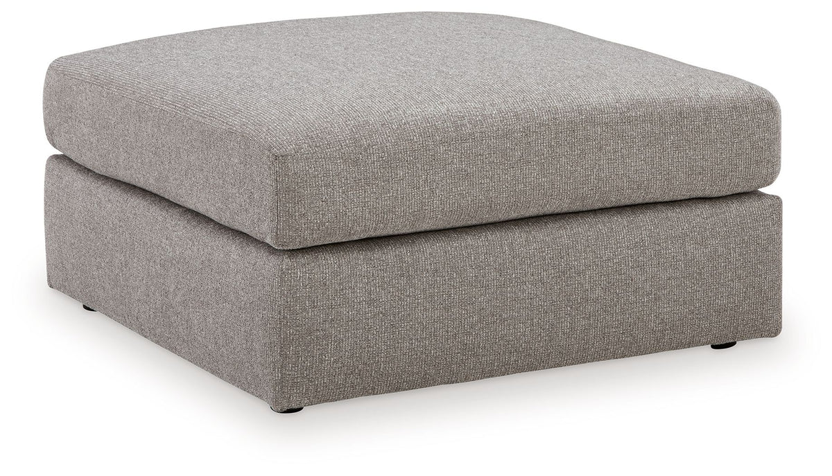 Lindon Oversized Accent Ottoman Smoke