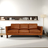 Memphis - Waxy Sofa - Cognac by Ashcroft Furniture | Bel Furniture