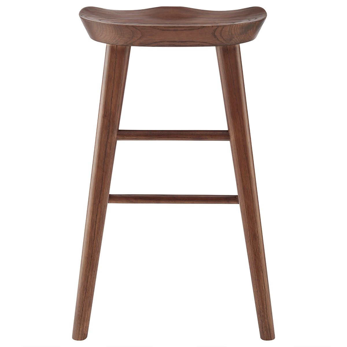 Backless Counter Height Bar Chair - Brown