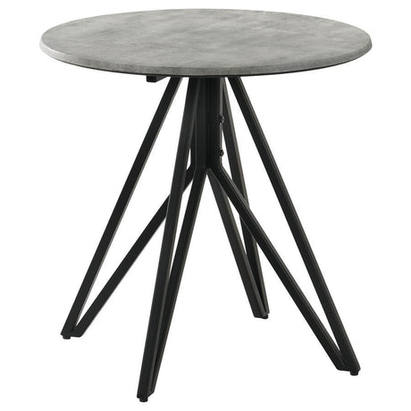 Hadi - Round Smart Top Table Dark Gray End Tables by CoasterEveryday | Bel Furniture