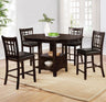 Lavon - Oval Counter Height Dining Set Black 5 Pc. Table, 4 Stools by CoasterEveryday | Bel Furniture