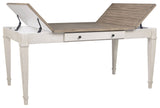 Skempton - White - RECT DRM Table w/Storage by Signature Design by Ashley® | Bel Furniture