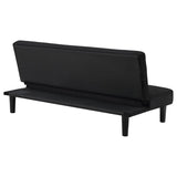 Stanford - Upholstered Tufted Convertible Sofa Bed - Black by Coaster Fine Furniture | Bel Furniture