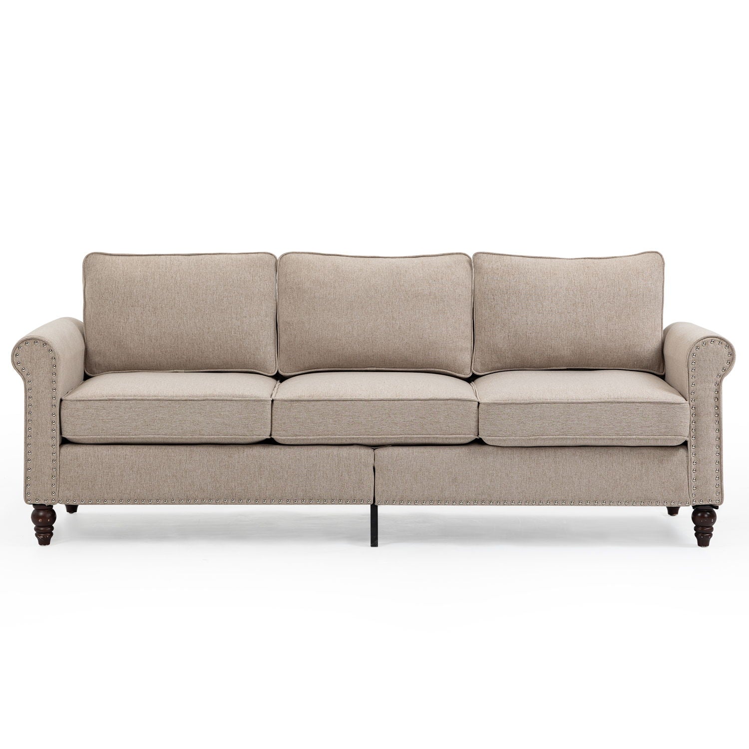 Loveseat Sofa, Mid-Century Modern Couches For Living Room, Button Tufted Sofa